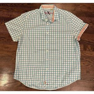 Robert Graham Short Sleeve Button Shirt Men's 3XL‎ Tailored Fit